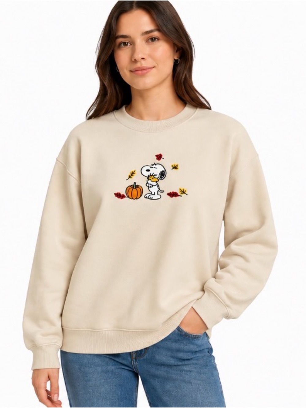 Peanuts Sweatshirt lined snoopy